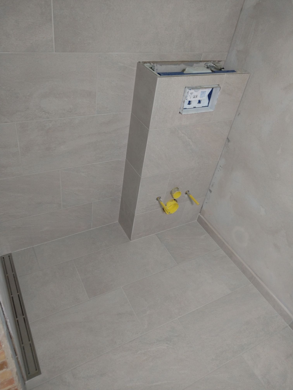 Igangværende renovering af badeværelse i Hanstholm